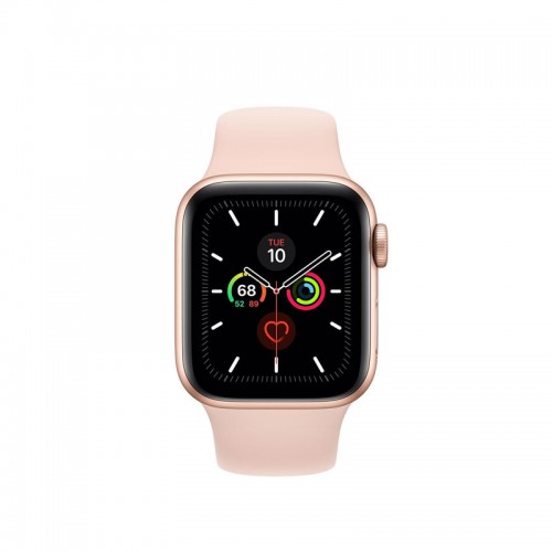 Apple Watch Series 5 40mm Gold Aluminum Case with Pink Sand Sport Band (GPS + Cellular)ََ