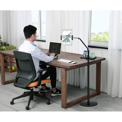 UPERGO Aluminum Floor Stand For All Types  Tablets , iPads and Mobiles UpTo 13 inch