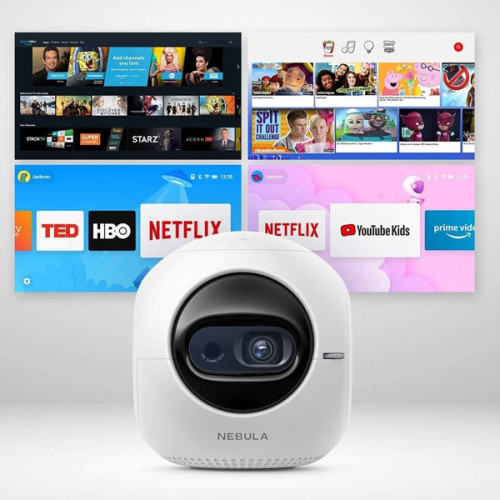 Anker Nebula Astro Pocket Projector , Android 7.1, 2.5-Hour Battery Life - White
