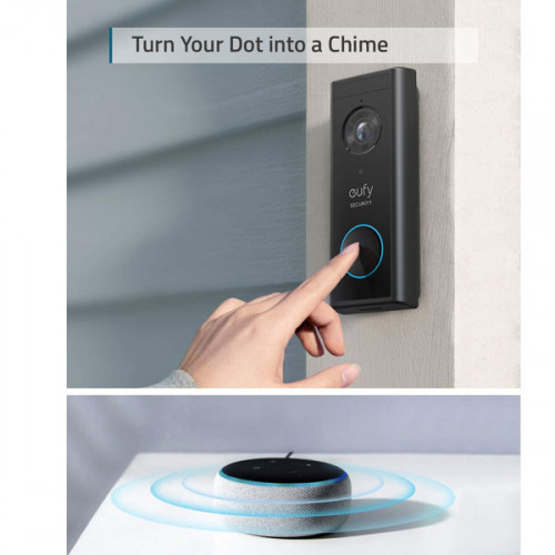  Eufy by Anker , Security, Video Doorbell (Battery-Powered) Kit, 2K Resolution, 180-Day Battery Life