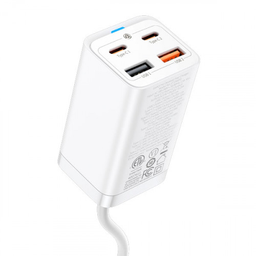Baseus 65W GaN3 USB C Charging Station with 2 Outlets Extender &3 Fast Charging Ports