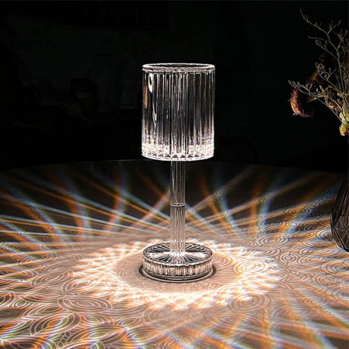 Diamond RGB Crystal Table Lamp with Remo...