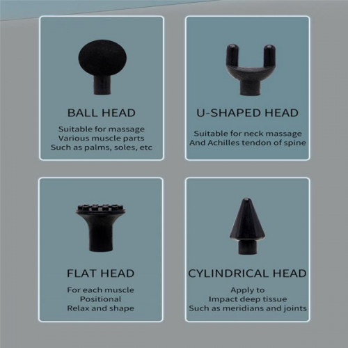 Double Head  Fitness Muscle Relaxation Massage Gun