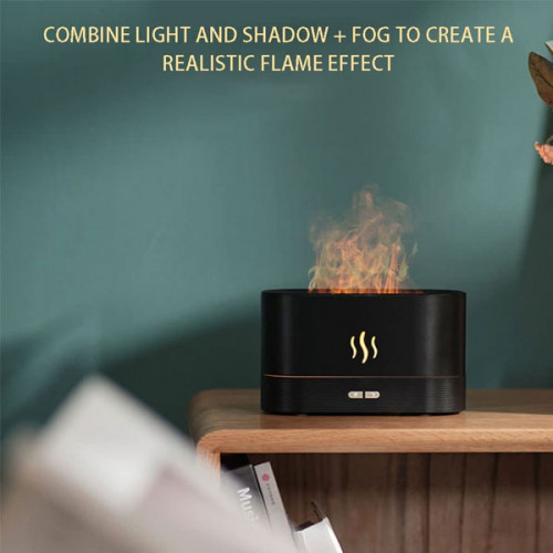 Mist Humidifier with Flame Special Effect For Home and Office