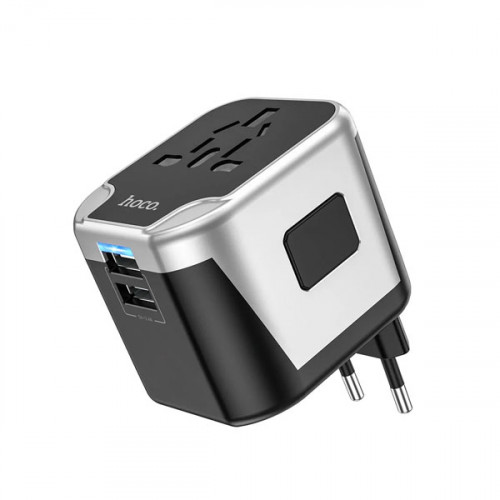 Hoco All in 1 Travel Charger with 2 USB ...