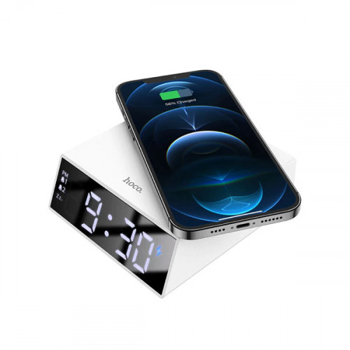    Hoco LED Desktop Alarm Clock with Wir...