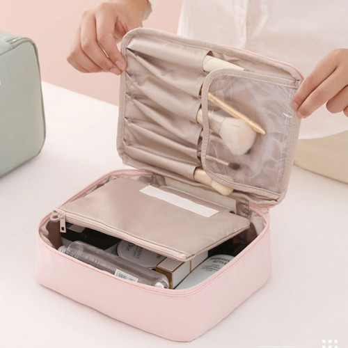 Portable Cosmetic Make Up Storage Pouch - Gray