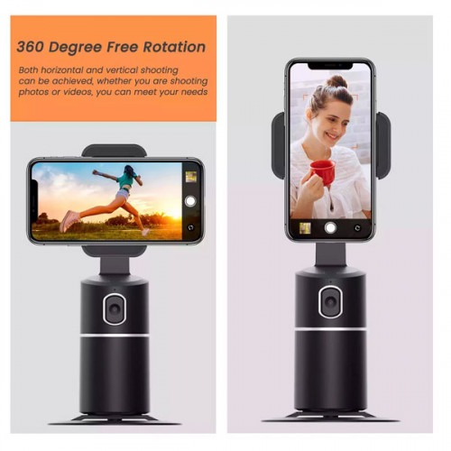 Auto Face Tracking Tripod, 360° Rotation Phone Mount