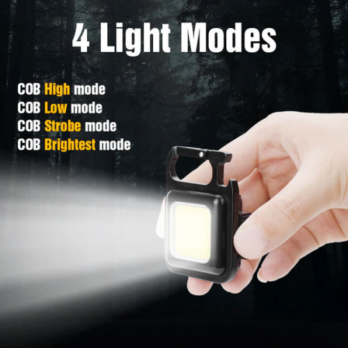 Mini LED Rechargeable Flashlight 800 Lumens Small Pocket Size