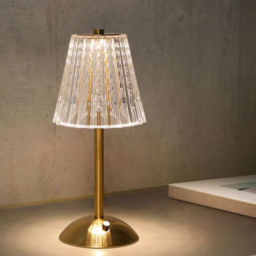 Modern Diamond Light Golden Wireless Tou...