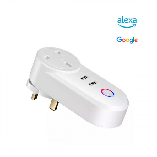 Smart WiFi  Plug Socket With 2 USB Ports...