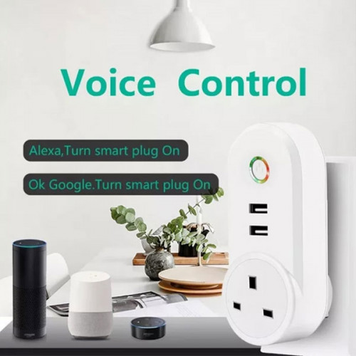 Smart WiFi  Plug Socket With 2 USB Ports and App Control