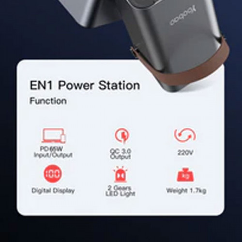 Yoobao EN1 46200mAh PD Quick charging Power Station Big Capacity Inverter Outdoor Using with LED light