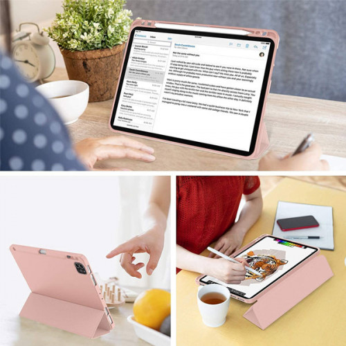 Soft Flexible Smart Case with Pencil Holder for iPad Pro 11 inch 2021 3rd Gen - Black