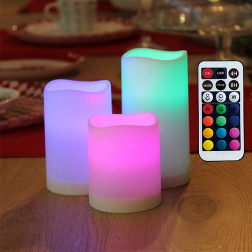 RGB Color Changing LED Candles with Remo...