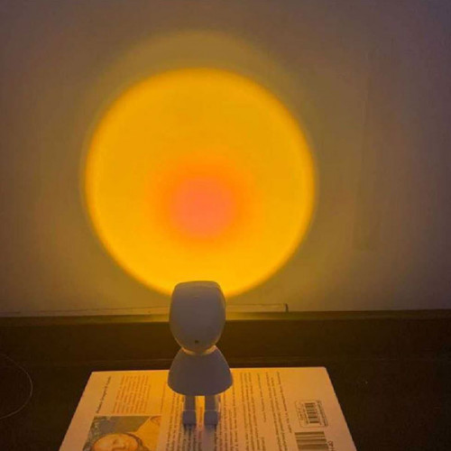 Robot Figure Rechargeable Sunset Projector Led Light