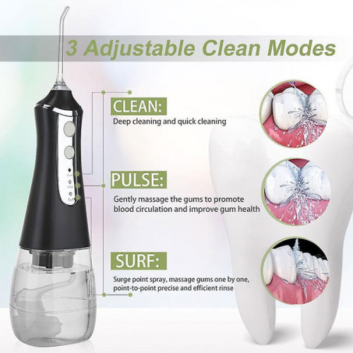 Portable water dental flosser oral irrigator usb rechargeable water jet floss