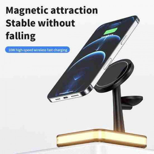 Magnetic 4 in 1 Wireless Charge with Lamp