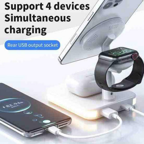 Magnetic 4 in 1 Wireless Charge with Lamp