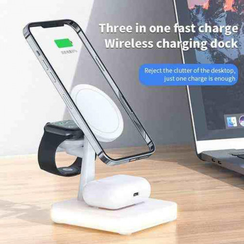 Magnetic 4 in 1 Wireless Charge with Lamp