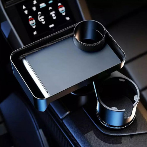     Car Cup Holder Rotation Tray with Cup Holder