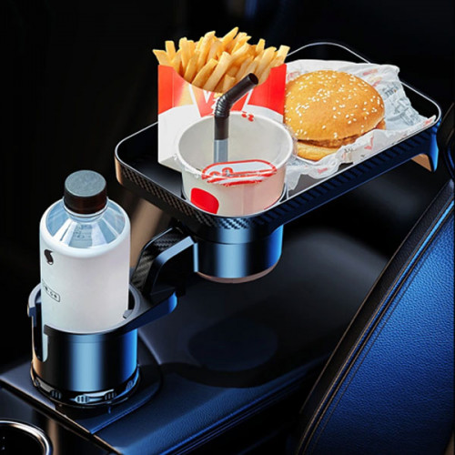     Car Cup Holder Rotation Tray with Cup Holder