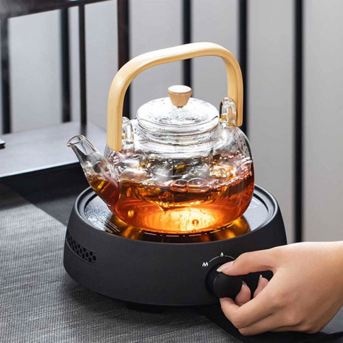 Heat Resistant Glass Teapot With Infuser...