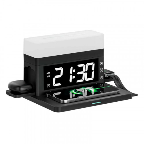 6 in 1 Wireless Charging Station with LE...