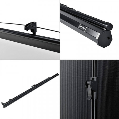 Portable Projector Screen with Stand 180 cm x 180 cm - White