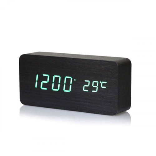 Ultra Modern Wooden Digital Clock, Therm...
