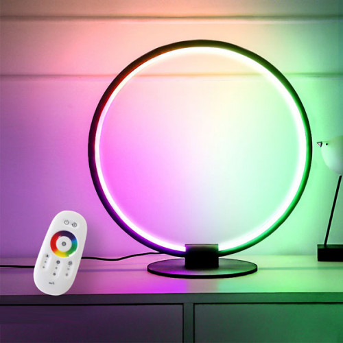 RGB Dimming Ring Modern Colorful Desk La...
