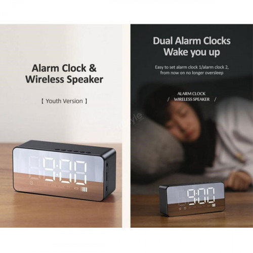 Usams Multi-functional Alarm Clock & Wireless Speaker
