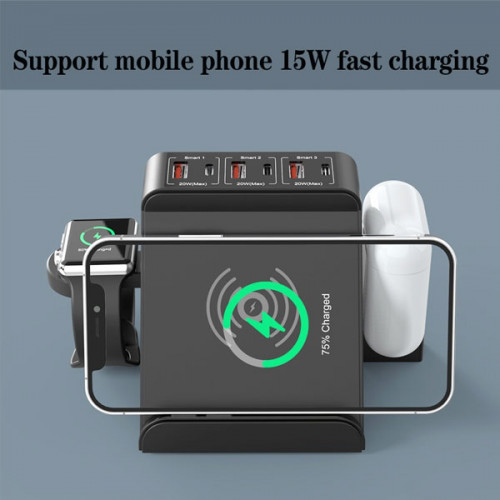 Multifunction 9 in 1 PD3.0 + QC3.0 + 15W Wireless Charging Station
