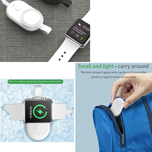 Qi Wireless Charger Power Bank For Apple Watch 1100 mAh