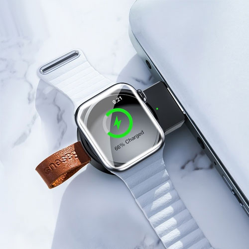 Baseus Dotter mini Qi 2.5W wireless charger for Apple Watch - Black