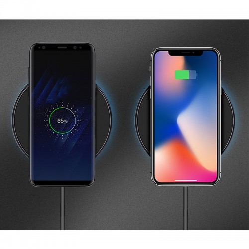 HOCO CW6 Slim Qi Wireless Charger For iPhone X , iPhone 8 , Note 8 , S8 , S8 Plus , Note 5 - Black HOCO CW6 Slim Qi Wireless Charger For iPhone X , iPhone 8 , Note 8 , S8 , S8 Plus , Note 5 - Black
