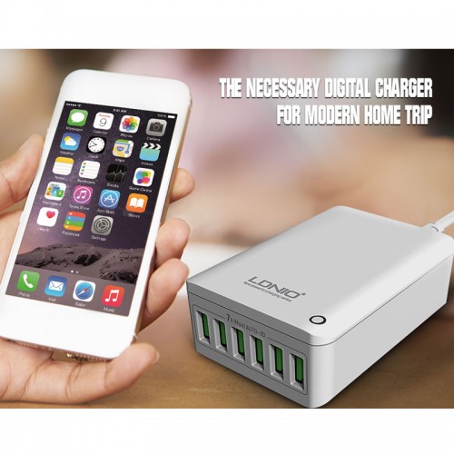 LDNIO Smart Charging Station with 6 USB 7A Fast Charging Desktop Charger