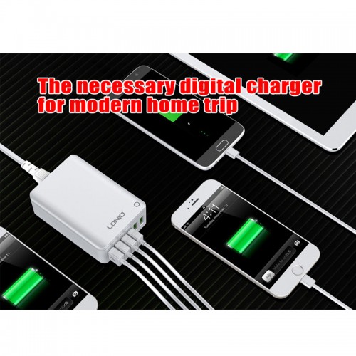 LDNIO Smart Charging Station with 6 USB 7A Fast Charging Desktop Charger