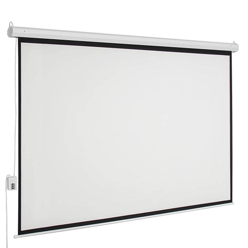 Portable Projector Screen with Automatic Button For ON/OFF For Wall 110 Inch ( 244x135cm )