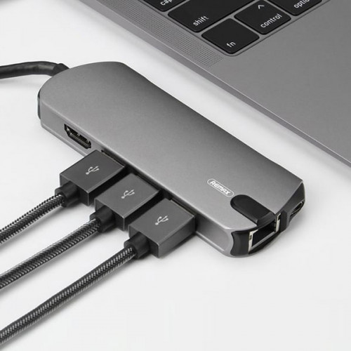 Remax 8 in 1 Type-C Docking Station Hub 
