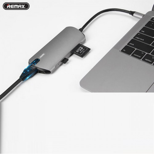 Remax 8 in 1 Type-C Docking Station Hub 