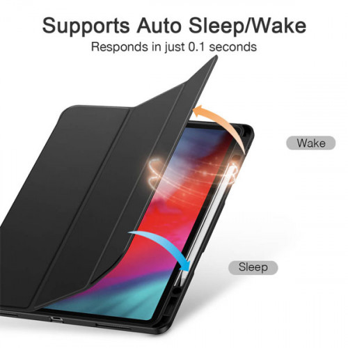 ESR  Trifold Case with Pencil Slot for iPad Pro 12.9" (2020 & 2018) - Black