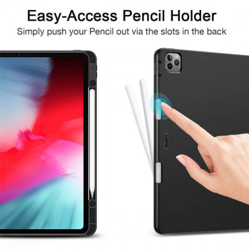 ESR  Trifold Case with Pencil Slot for iPad Pro 12.9" (2020 & 2018) - Black