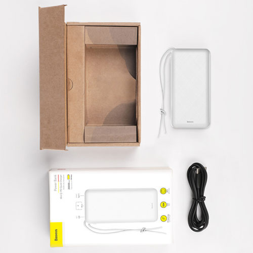 Baseus 20000 mAh Mini Q PD Quick Charger Power Bank - White