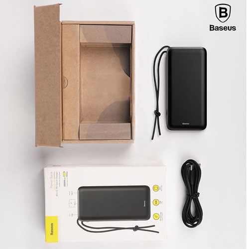 Baseus 20000 mAh Mini Q PD Quick Charger Power Bank - Black