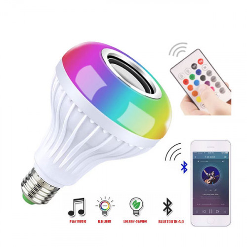 Smart LED Lamp Bluetooth Speaker Bulb wi...