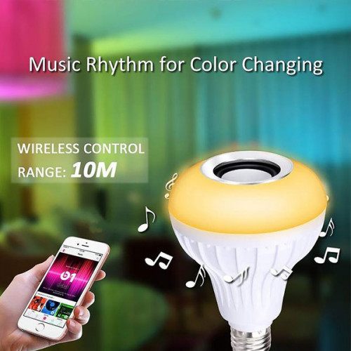 Smart LED Lamp Bluetooth Speaker Bulb with Remote
