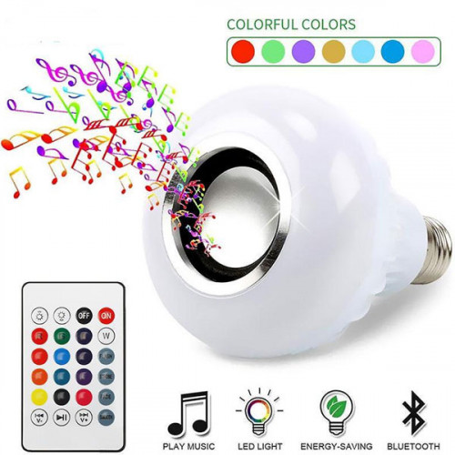 Smart LED Lamp Bluetooth Speaker Bulb with Remote