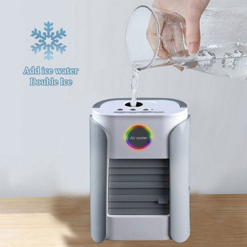 Portable Mini Air Cooler Fan with Bluetooth Speaker