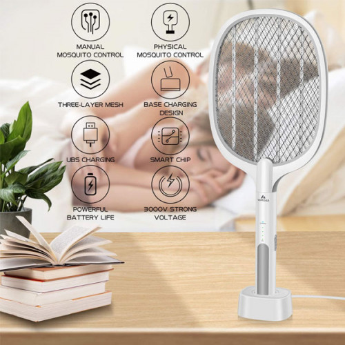 2 in 1 Mosquito Killer Electric Trap Lamp & Racket